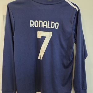 Jeep Aventus #7 RONALDO Navy Blue Long Sleeve Youth Small *READ DESCRIPTION*